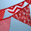 3.2m 12 Flags Powder Red Flag Banner Pennant Wedding/Birthday Party Decor