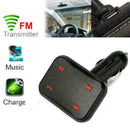 Wireless HandsFree Car Transmitter FM USB Charge LED Bluetooth Player MP3 K W2G4