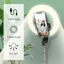 LED  Light Dimmable Phone Selfie Stick Tripod Stand Lamp Live Streaming