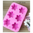 6Six Silicone Snowflake Mold Candle Soap DIY Aromatherapy Plaster CandleY Hn
