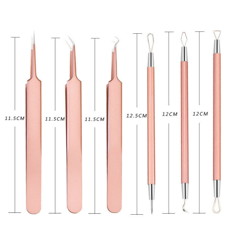 Blackhead Remover Comedone Extractor, 6 PCS Acne Tool Removal Kit Multi-Fun O3C5