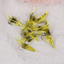 Lot 10Pcs Shrimp Simulation Soft Prawn Lure Bait Hook Tackle Bass Fishing Lure Z