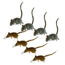Pack of 8 Vivid Mouse Animal Fridge Magnet Toys Outdoor Garden Lawn Tree Decor