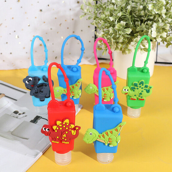 1pcs Dinosaur Silicon Carrying Holder Case for Mini 1oz Hand Sanitation BotS Ew