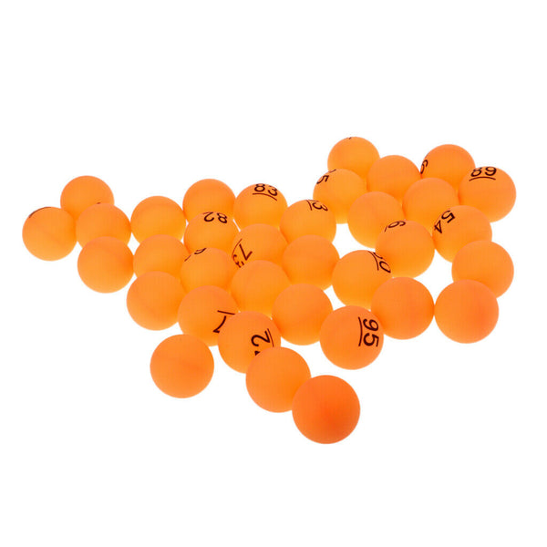 100Pcs Numbered Beer Pong Balls 40mm Raffle Balls (No. 1-100 )
