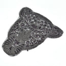 black leopard head suquins diy women embroidery patches for clothing DIY craf JR