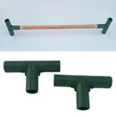 2pcs Green Plastic 16mm Greenhouse Pipe Fittings PVC Building Fittings 3T