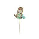 24pcs cartoon mermaid cupcake topper picks kid birthday party decoration JR