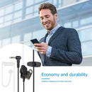 Straight Listen Only Transparent Acoustic Tube Earpiece Earphone 3.5mm Mono Jack