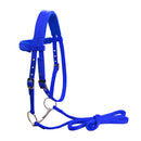 Durable Nylon Horse Bridle Headstall High Density Halter Blue Sas Described