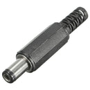 10pcs 5.5x2.1mm Male Solder Dc Barrel Tip Plug Jack Straight Connectors For