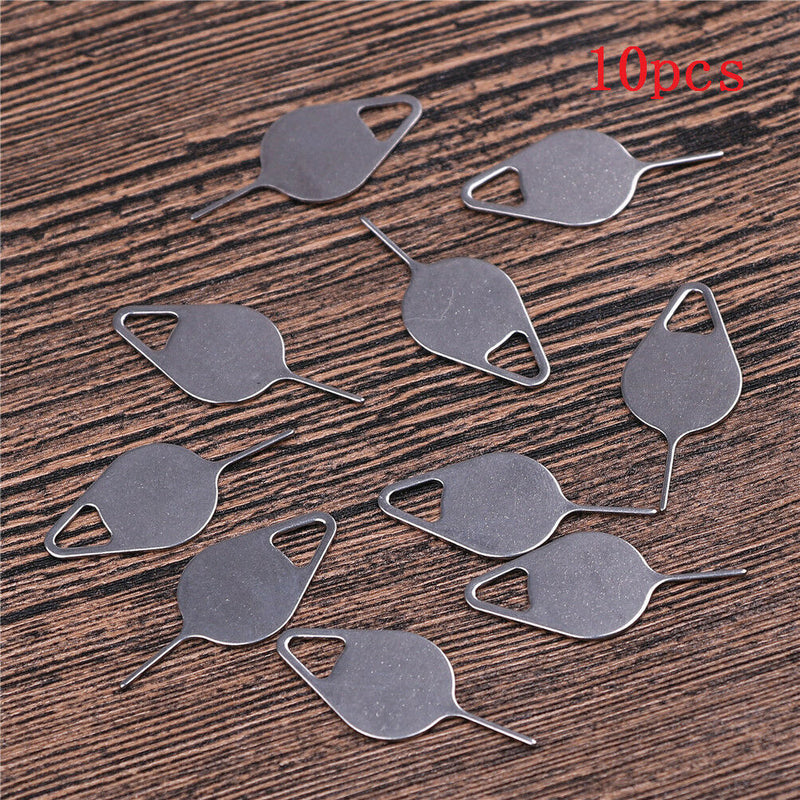 10PCS Sim Card Tray Removal Eject Pin Key Tool Stainless Steel Needle.ES