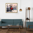 DIY Romantic Lover Oil Painting By Numbers On Canvas Hand Painted