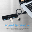 Portable 4 Port USB3.0 HUB Splitter Mouse Keyboard Multi USB Power Expander A