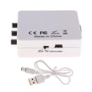 1080P Mini VGA to AV RCA Converter with 3.5mm Audio VGA2AV/CVBS for HDTV PC
