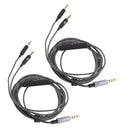 2Pack 1.2m Audio Cable For  Master Tracks HD V8 Headphone Black