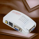 PC/Laptop/CCTV VGA to TV AV RCA S-Video Converter Adapter Box Composite New LSG