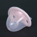 Anti-Dust Cover Baby Pacifier Flat Thumb Pattern Baby Nipples(Pink)