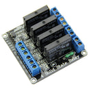 1pcs 5V DC 4 Channel SSR 2A Solid-State Relay module High Level for arduino New