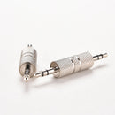 2X 3.5mm Stereo Male to Male Audio Headphone Adapter Jack Coupler ConnectorES.AU