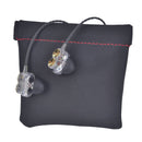Mini PU Leather Earphone Bag Headphone Storage Protective Package Case For-Cable