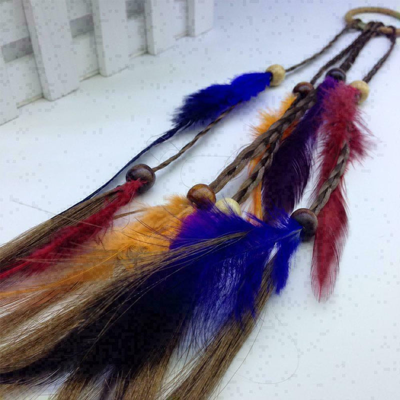 Feather tiara hair accessories small braid hair ring NEW Best W8U7 F9N8 K0S Q1B1