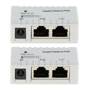 2 Packs Passive PoE Injector Power Over Ethernet RJ45, 2.1mm x 5.5mm DC