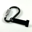 Motorcycle Helmet Combination Code Lock + T-Bar Rubber Anti-theft Black