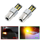 BA15S R5W 1157 5050 15SMD Orange LED Car Tail Turn Signal Light Bulb Lamp Amber