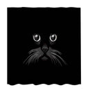 180x180cm Shower Curtain Waterproof Green Plants Printed Bathroom Decor