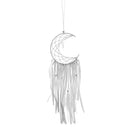 Creative Dream Catcher Half-Moon Craft Wind Chimes Home Car Hanging Decor