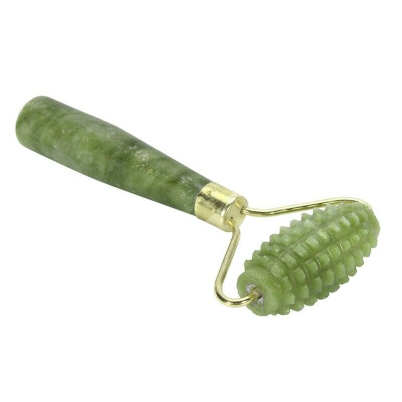 Ancient Face Body SPA Massage Roll Facial Massager Jade Beauty Stone Anti TGG