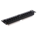 19inch RJ45 24Port Unshielded Blank Staggered Keystone Jack Patch Panel