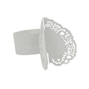 50x Love Shape Napkin Ring Holder Table Banquet Wedding Table Decor White