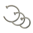 14Pcs/Set-Stainless Steel Hinged Segment Nose Ring Bone Studs Hoop Body-Pierc Bj