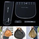 4Pcs/set Clear Acrylic Handbag Pattern Stencil Template Set Leather Acrylic
