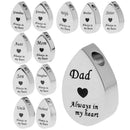Always in My Heart Waterdrop Urn Memorial Ash Keepsake Pendant Dad