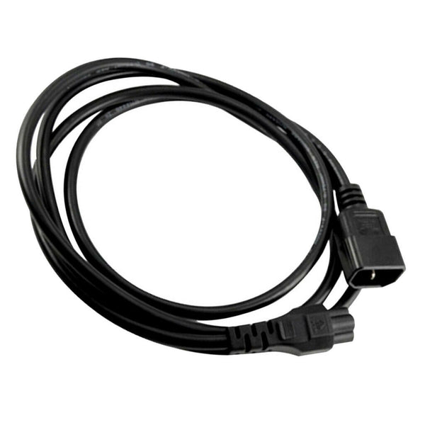 Black New PVC C14 Male to C5 Female C14-C5-Cable Power Adapter Replace Part