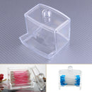 Clear ABS Makeup Cotton Swabs Stick Holder Bin Storage Organizer Container Box