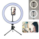 LED Ring Light Lamp Selfie Camera Phone Studio Tripod Stand Video Dimmable Set^^