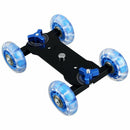 Table Top Dolly Mini Car Skater Track Slider Super Mute for DSLR Camera Cam