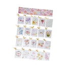 120pcs Hanging Flower Paper Gift Cards Message Note Cards Christmas Decor