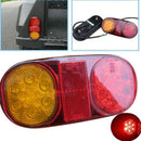 2Pcs 12V 14 Led Car Truck Trailer Boat Caravan Rear Tail Light Brake Lamp T