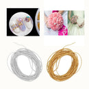 2pcs 5 Meters Beads Ribbon Trims String Chain for Nail Art Decor Crafts 1.5mm