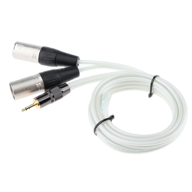 3.5mm Male Plug to Dual XLR Male Microphone Stereo Audio Converter Adapter