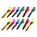 12pcs DIY Artificial Birds with Clip Simulated Colorful Feather Home Decor