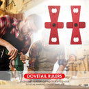 2pcs Dovetail Ruler Cut Wood Joints Gauge Dovetail Marking Gauge Template Tool