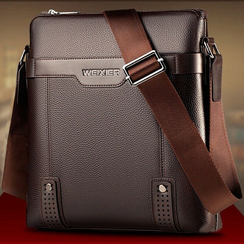 Weixier Men Messenger Bags Pu Leather Shoulder Crossbody Bag Men Handbag Ma K4A9