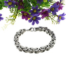 Nice Gift For Boy Men Punk Design Stainless Steel Charms Wristband Clasp Bangle