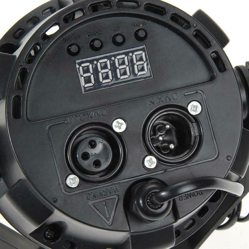 12 LED RGBW  LED Light  DMX Color Mixing 8CH Can Background Lamp EU